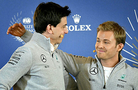 Toto Wolff und Nico Rosberg