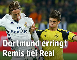 Luka Modric (Real Madrid) und Christian Pulisic (Dortmund)