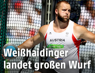 Lukas Weißhaidinger (AUT) bei den Olympischen Spielen in Rio de Janeiro