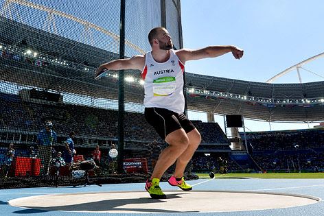 Lukas Weißhaidinger (AUT) bei den Olympischen Spielen in Rio de Janeiro