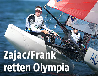 Die Segler Tanja Frank und Thomas Zajac