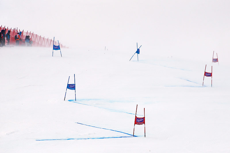 Windböen auf der RTL-Strecke von Courchevel