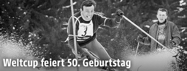 Jean Claude Killy auf dem Hahnenkamm, 1966