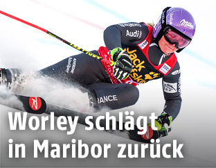 Tessa Worley während des Damen-RTL in Maribor