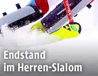 Skifahrer auf der Piste