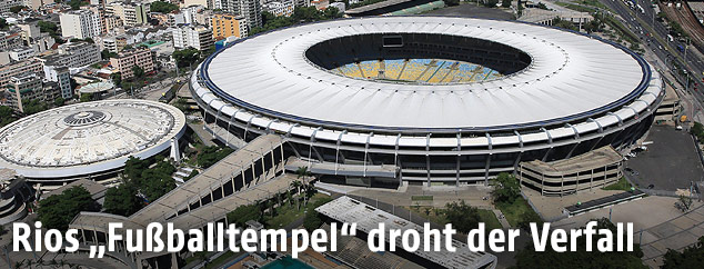 Das Maracana-Stadion in Rio aus der Vogelperspektive