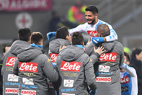 Jubel von Napolis Lorenzo Insigne
