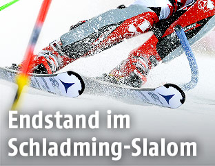 Skifahrer auf der Piste