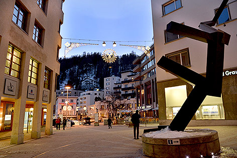 Fussgängerzone in St. Moritz