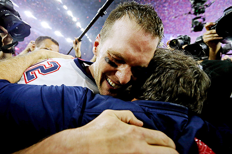 © Reuters/USA TODAY Sports/Matthew Emmons Bill Belichick und Tom Brady
