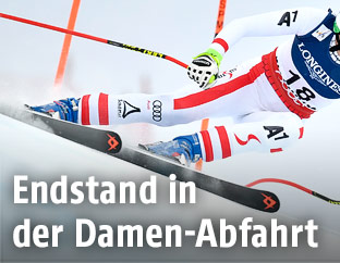 Abfahrerin in St. Moritz