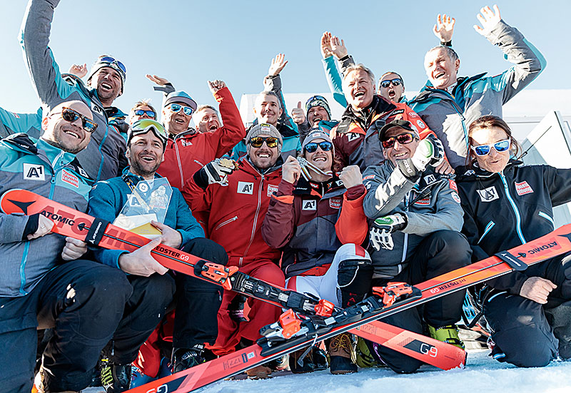 Das Herrenteam bei der Siegerehrung