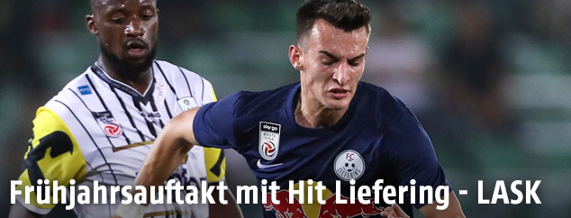 Szene aus dem Match Liefering gegen Lask
