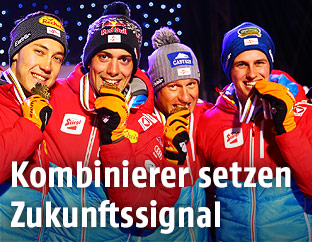 Mario Seidl, Philipp Orter, Bernhard Gruber und Paul Gerstgraser (AUT)