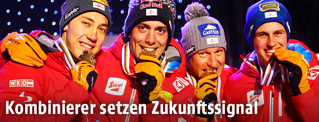 Mario Seidl, Philipp Orter, Bernhard Gruber und Paul Gerstgraser (AUT)