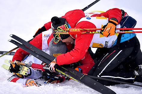© GEPA/Florian Ertl Paul Gerstgraser, Mario Seidl, Bernhard Gruber und Philipp Orter