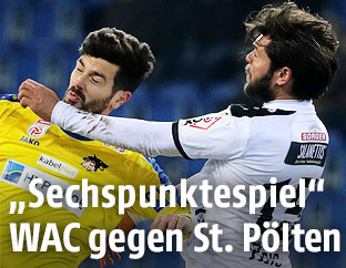 Daniel Lucas Segovia (St.Pölten) und Nemanja Rnic (WAC)