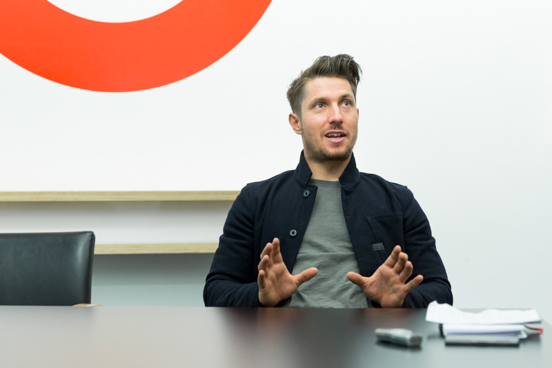 © ORF.at/Roland Winkler Marcel Hirscher beim ORF.at-Interview
