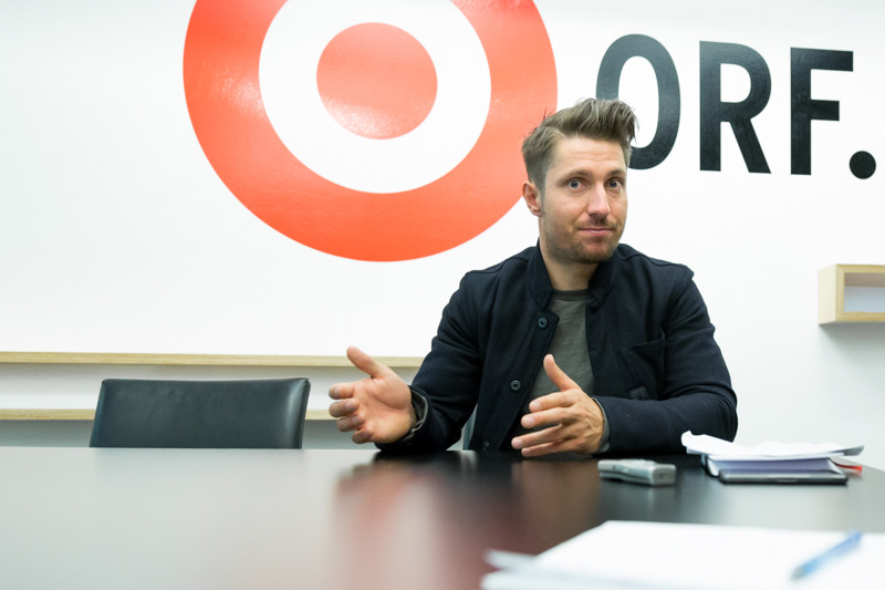 © ORF.at/Roland Winkler Marcel Hirscher beim ORF.at-Interview