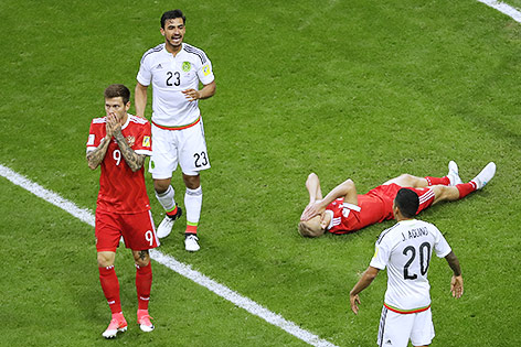 © APA/AP/Sergei Grits Jubel der Mexikaner und Enttäuschung bei den Russen
