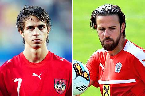 Bildcombo von Martin Harnik aus den Jahren 2007 und 2017