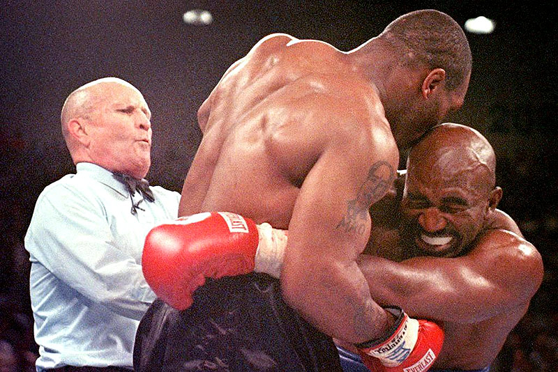 Evander Holyfield und Mike Tyson (1997)