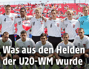Archivbild aus dem Jahr 2007 zeigt die U20-Mannschaft bei der Weltmeisterschaft in Kanada