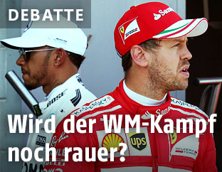 Lewis Hamilton (GBR/Mercedes) und Sebastian Vettel (GER/Ferrari)