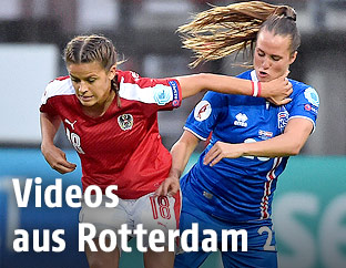 Laura Feiersinger (&Ouml;sterreich) und Fanndis Fidriksdottir (Island)