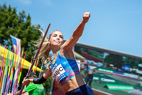 © APA/EXPA/Peter Rinderer Ivona Dadic beim Speerwurf
