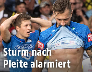 Entt&auml;uschte Sturm-Spieler