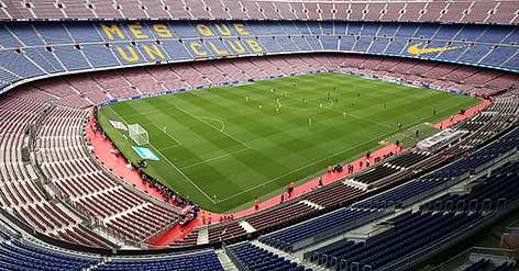 © Reuters/Albert Gea Leeres Stadion des FC Barcelona