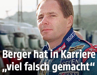 Gerhard Berger am 24. Oktober 1997 in Jerez