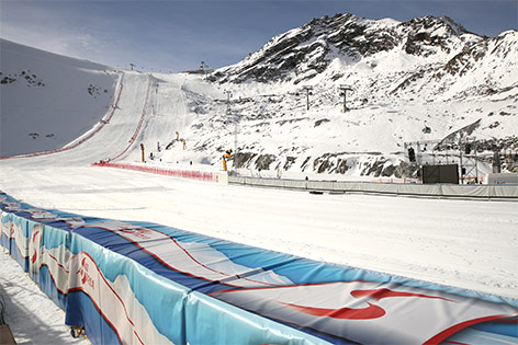 © GEPA/Andreas Pranter Gletscherstadionin Sölden