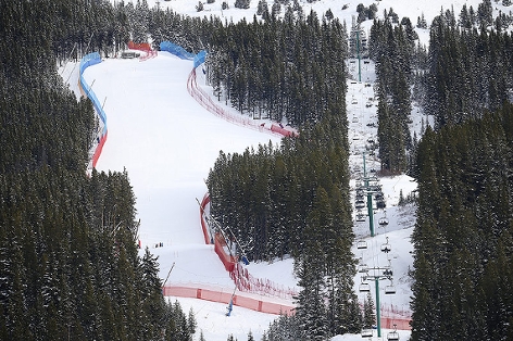 Strecke in Lake Louise