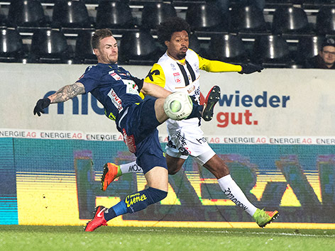 Spielszene zwischen LASK und Wolfsberg