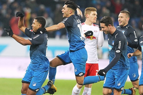 © APA/AFP/Daniel Roland Hoffenheim-Spieler jubeln