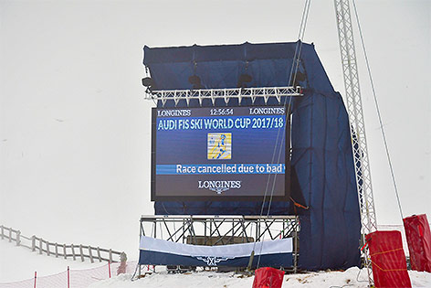 © APA/AFP/Fabrice Coffrini Nebel in Sankt Moritz