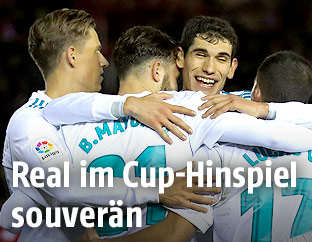 Real-Spieler jubeln