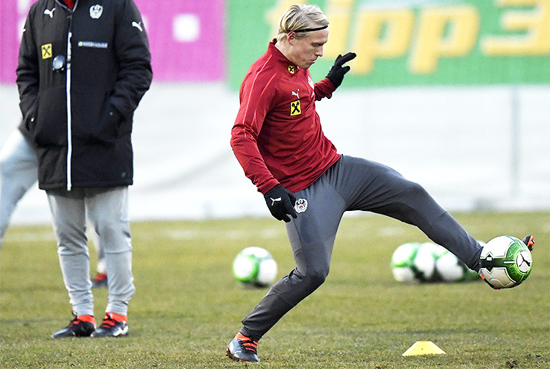 Xaver Schlager bei Training