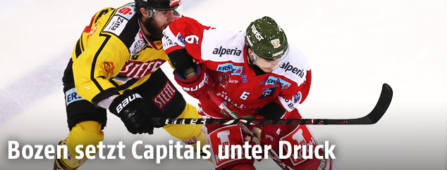 Szene aus dem Match Capitals gegen Bozen