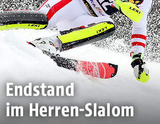 Skifahrer auf der Piste