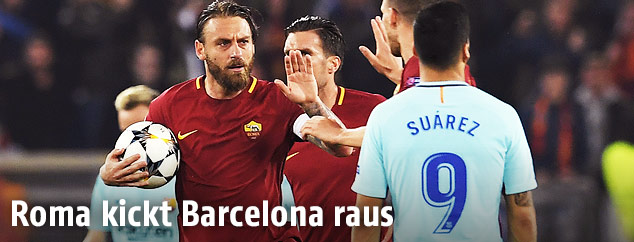 AS-Roma Sieler jubeln