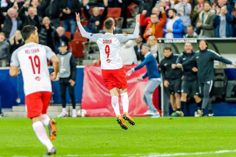 Spielszene Salzburg - Lazio