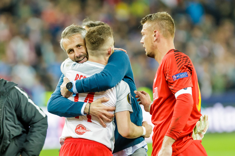 Spielszene Salzburg - Lazio