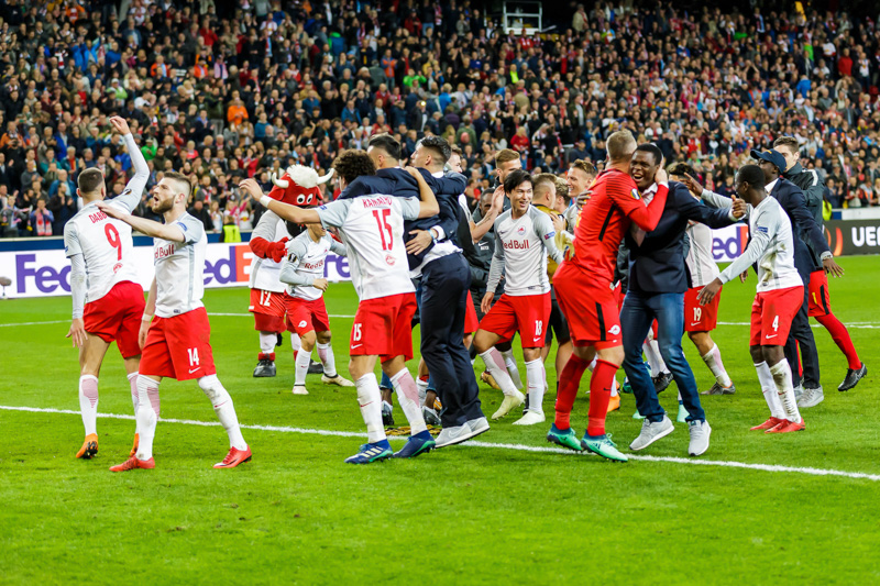 Spielszene Salzburg - Lazio