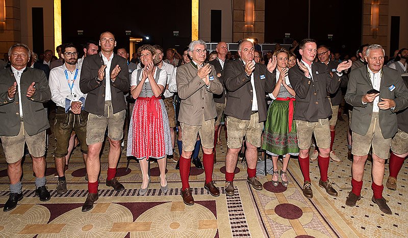 "Saalbach 2023"- Delegation anlässlich der Wahl der Austragungsstadt der Alpinski-WM 2023