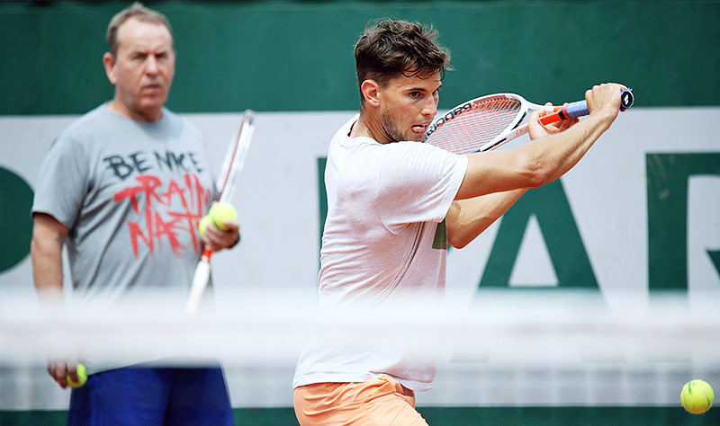 Günter Bresnik mit Dominic Thiem