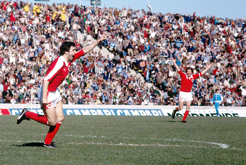 Jubelnder Hans Krankl bei der WM 1978