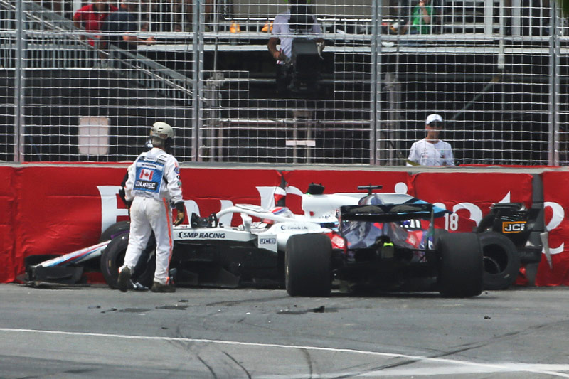 © GEPA/XPB Images/Charniaux Unfall zwischen Lance Stroll und Brendon Hartley